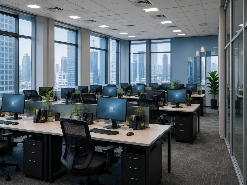 IT & ITES - Modern Tech Operations Floor